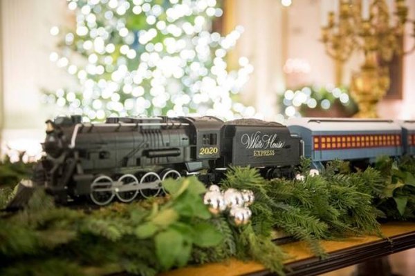 Украшения Белого дома на Рождество