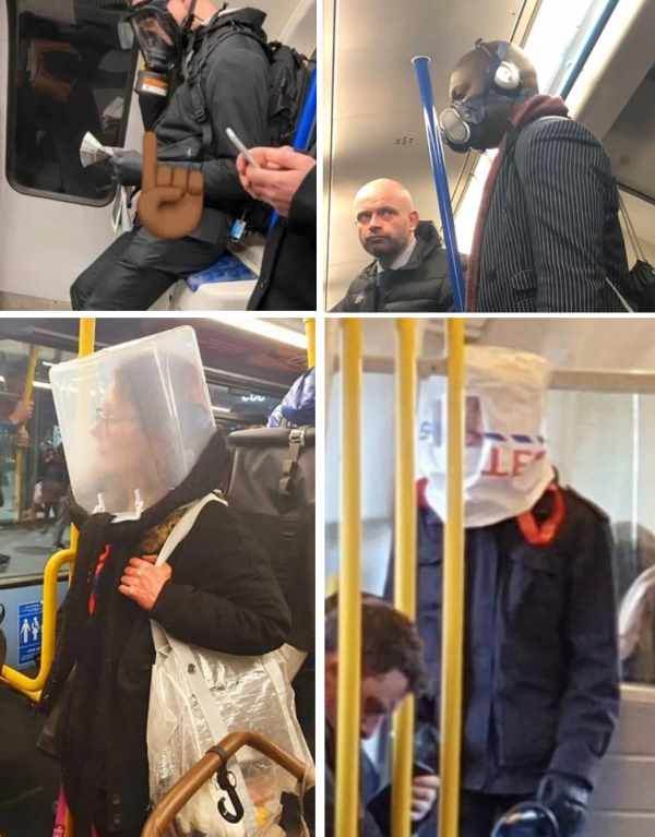 защита от коронавируса среди жителей Лондона