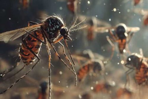 комар Aedes albopictus