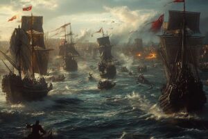 воссоздание морского сражения