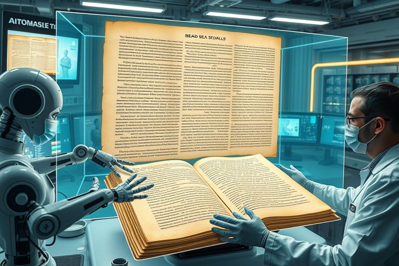 искусственный интеллект читает свитки мертвого моря