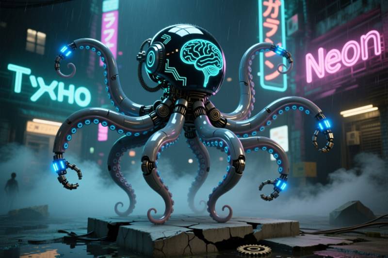 робот осьминог